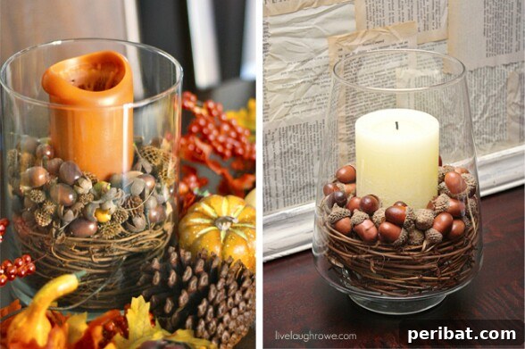 60 Cozy Fall DIY Projects to Transform Your Home for Autumn 37 Pottery Barn Inspired Candles