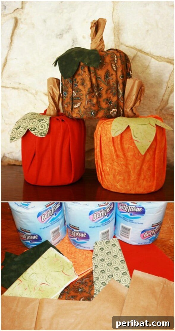 60 Cozy Fall DIY Projects to Transform Your Home for Autumn 48 Decorated Toilet Paper Rolls