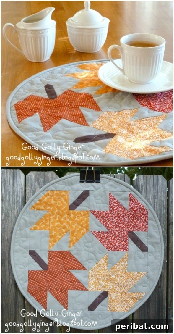 60 Cozy Fall DIY Projects to Transform Your Home for Autumn 6 Falling Leaf Block