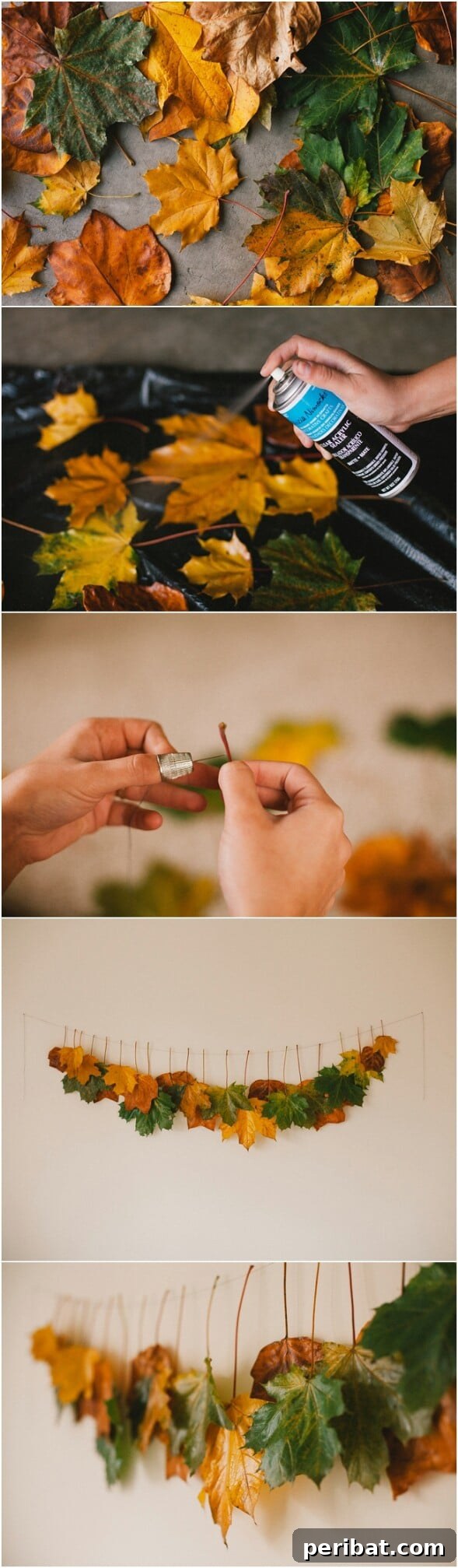 60 Cozy Fall DIY Projects to Transform Your Home for Autumn 55 Fall Leaves and String