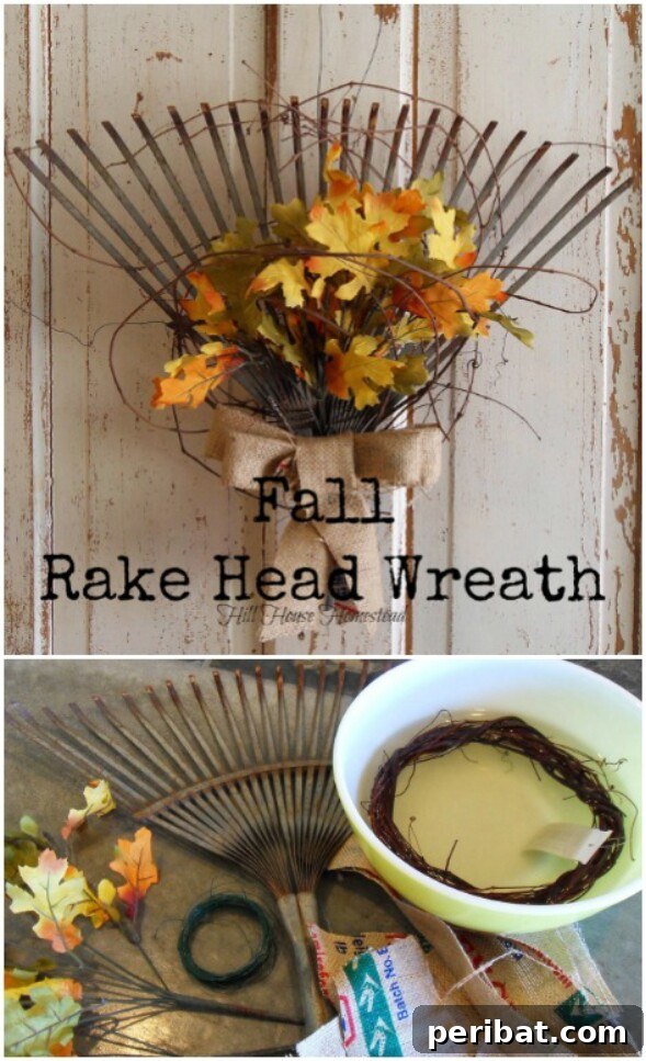 60 Cozy Fall DIY Projects to Transform Your Home for Autumn 56 Autumn Rake Décor