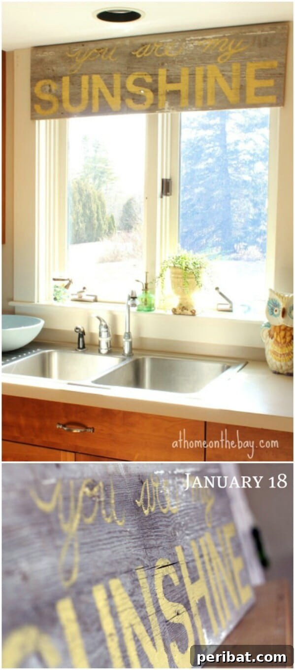 Rustic Barn Wood Valance for Kitchen