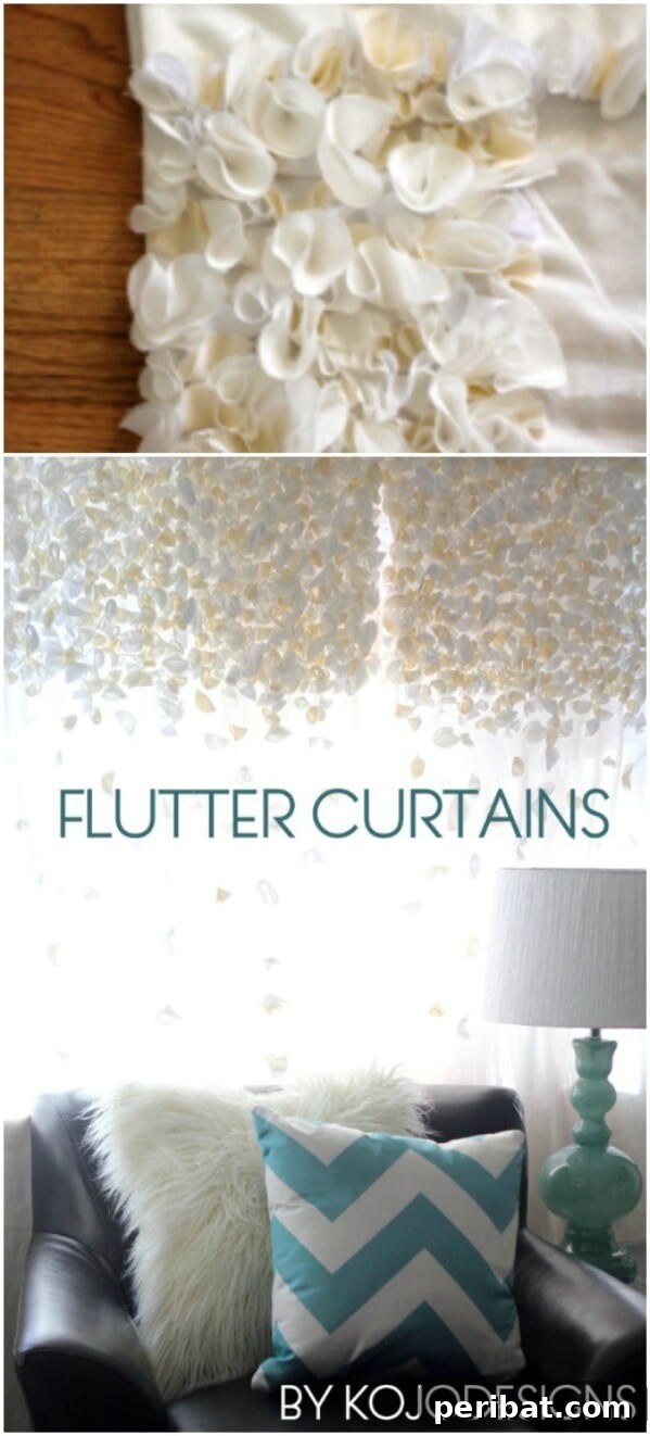 Whimsical DIY Flutter Curtains