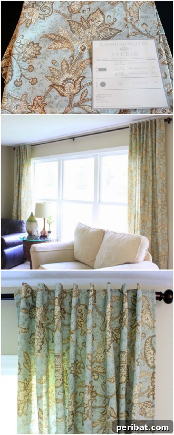 Repurposed Tablecloth Curtains