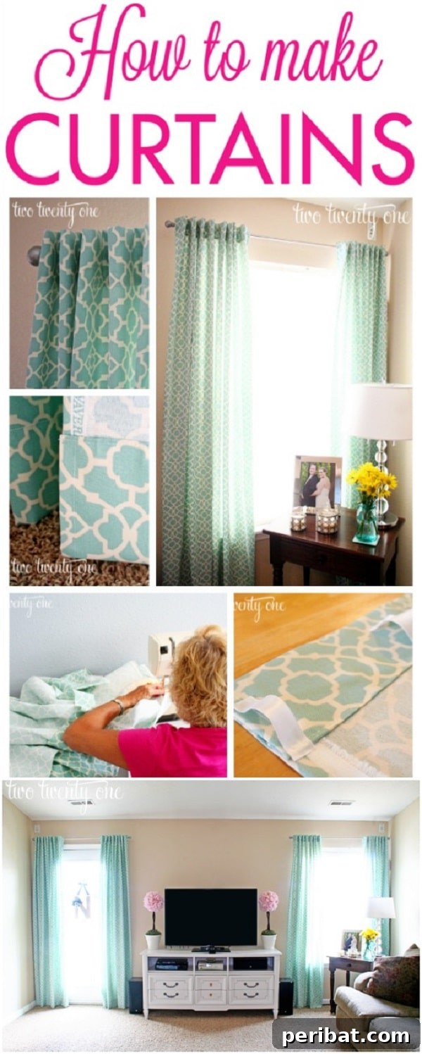 How to Sew Basic Curtain Panels