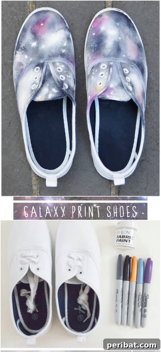 Galaxy Print Shoes