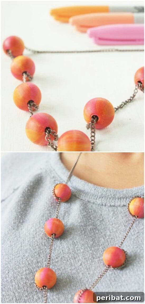Sharpie Jewelry Beads