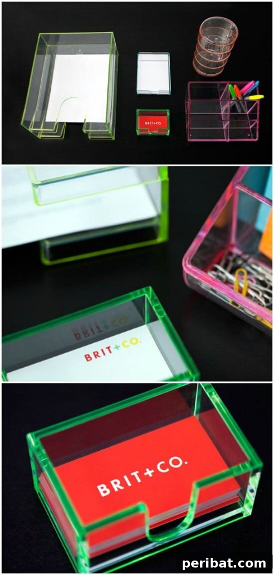 Neon Desk Organizers