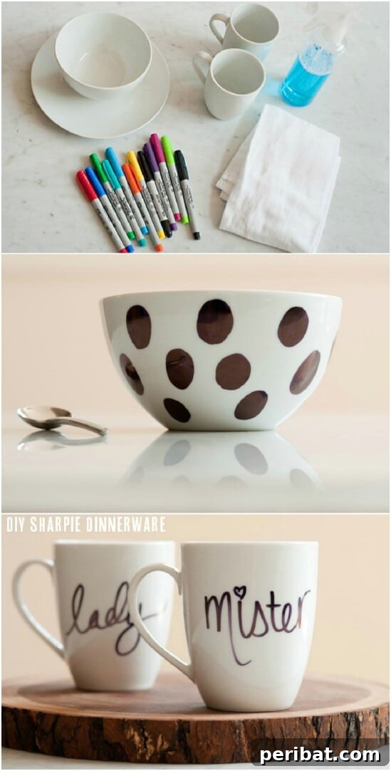 DIY Sharpie Dinnerware
