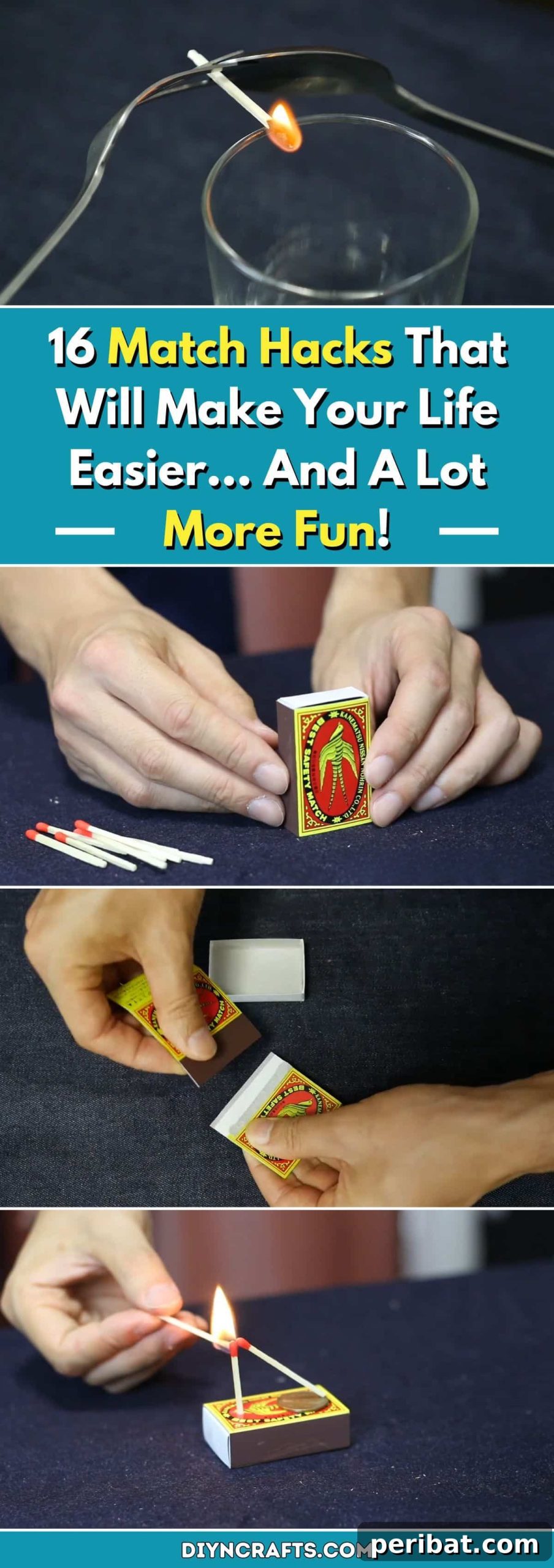 16 Genius Hacks to Make Life Simpler and More Fun 2 16 Match Hacks That Will Make Your Life Easier… And A Lot More Fun! collage