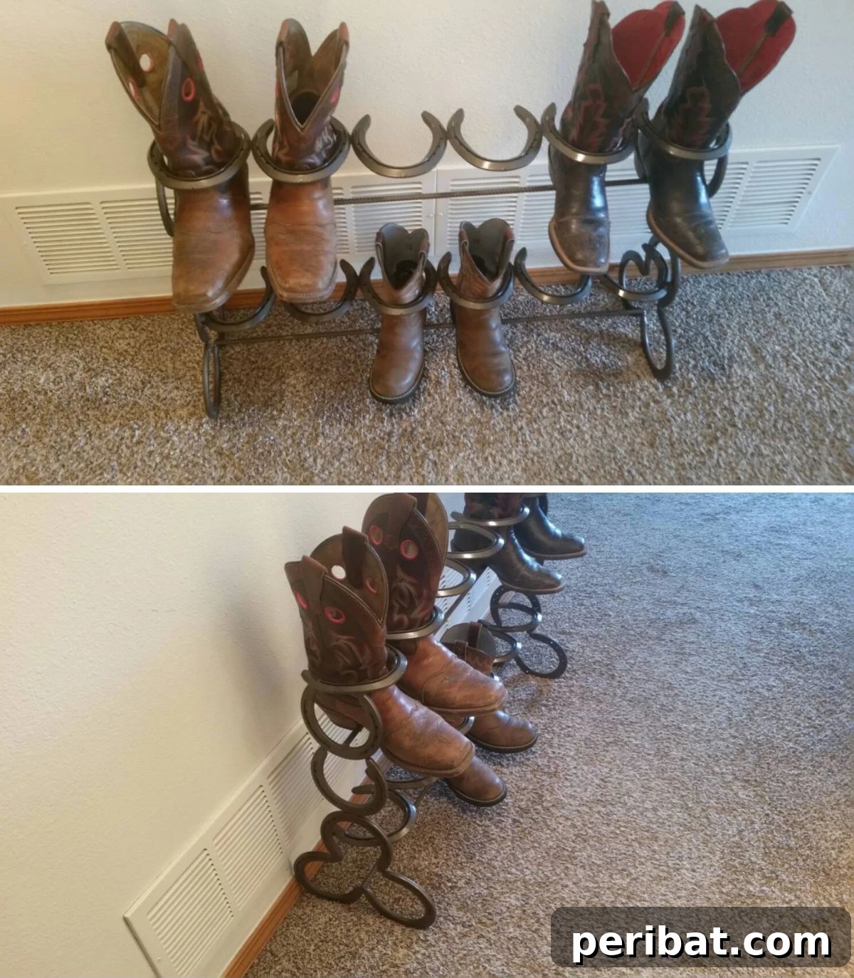 Forge Your Own Horseshoe Boot Rack with Ease 3 Horseshoe boots rack