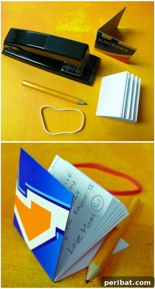 45 Clever Ways to Upcycle Cereal Boxes 24 Recycled Cereal Box Notebooks