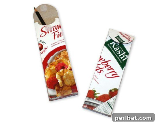 45 Clever Ways to Upcycle Cereal Boxes 26 Cereal Box Pencil Holders