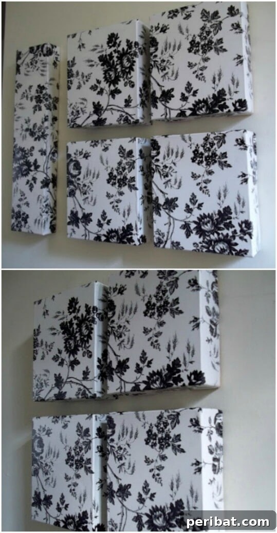 45 Clever Ways to Upcycle Cereal Boxes 37 Cereal Box Wall Art with Wrapping Paper