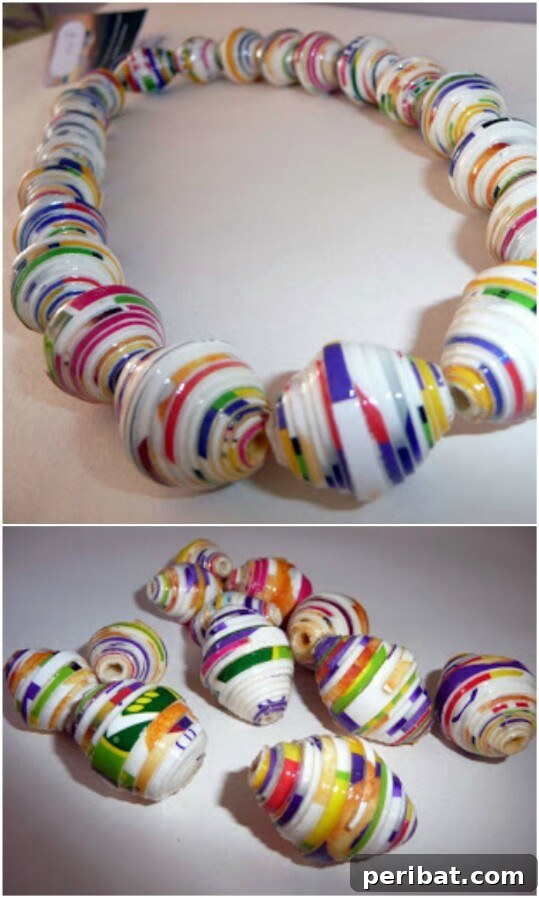 45 Clever Ways to Upcycle Cereal Boxes 43 Recycled Cereal Box Bead Necklace