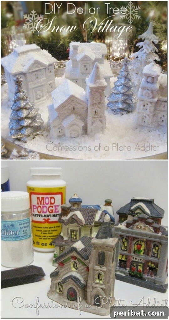 DIY Snow Village