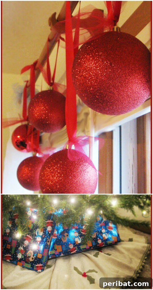 Giant Glitter Ornaments