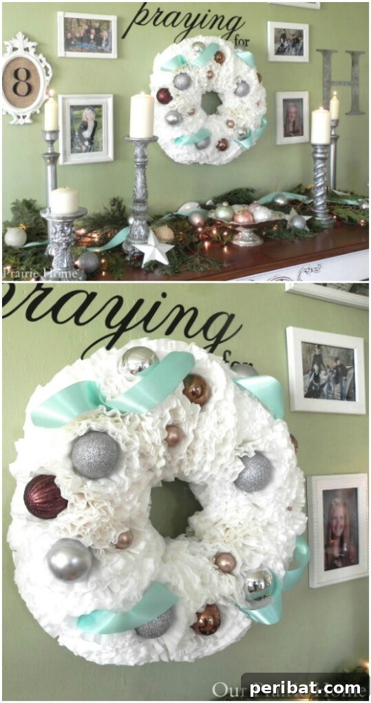 Coffee Filter Wreath