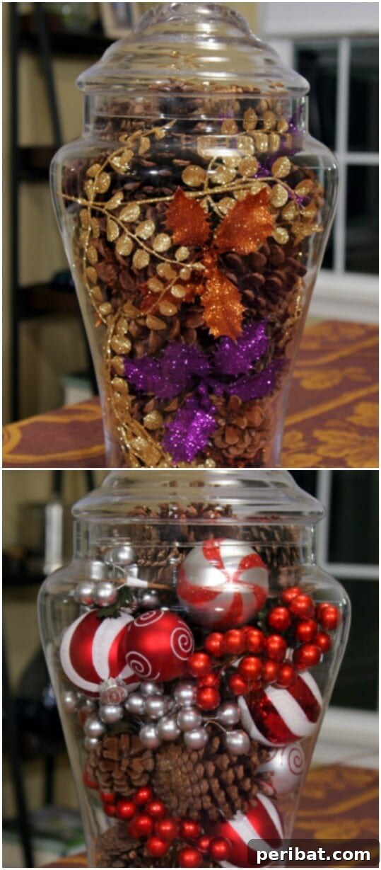 Glass Jar Centerpiece