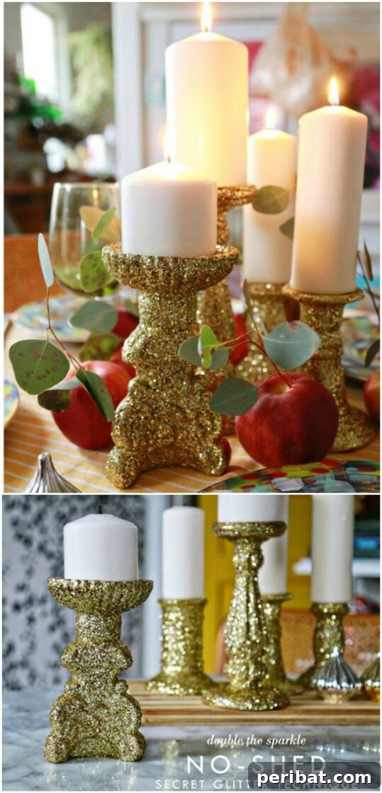 Glitter Candlesticks
