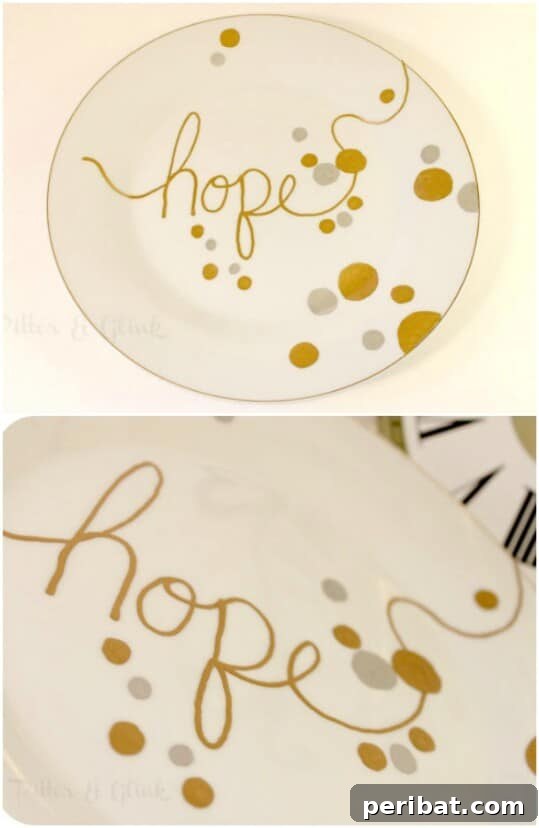 Handwritten Christmas Plates