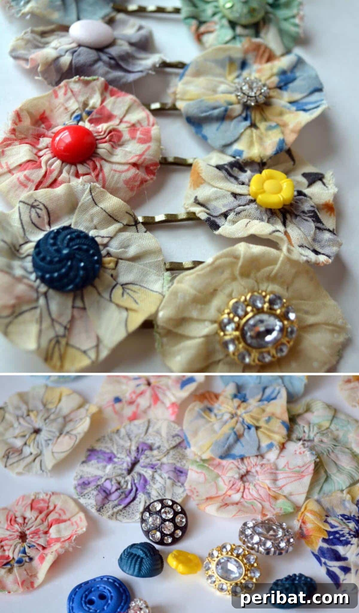 32 Clever Anthropologie Style DIY Projects 21 Anthropologie inspired hair pins featuring decorative floral elements.