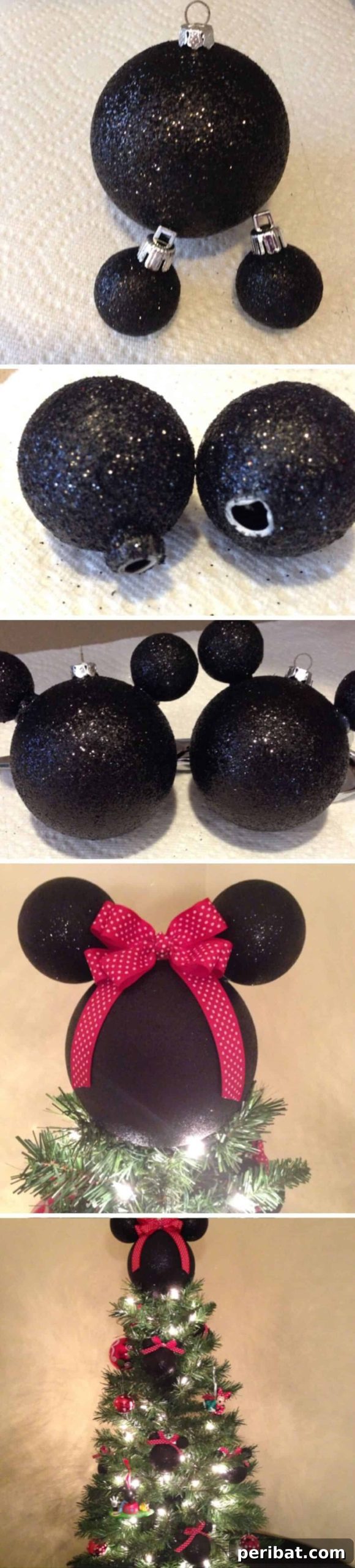 Crown Your Christmas Tree with 15 Festive DIY Topper Designs 14 DIY Mickey and Minnie Mouse Tree Toppers