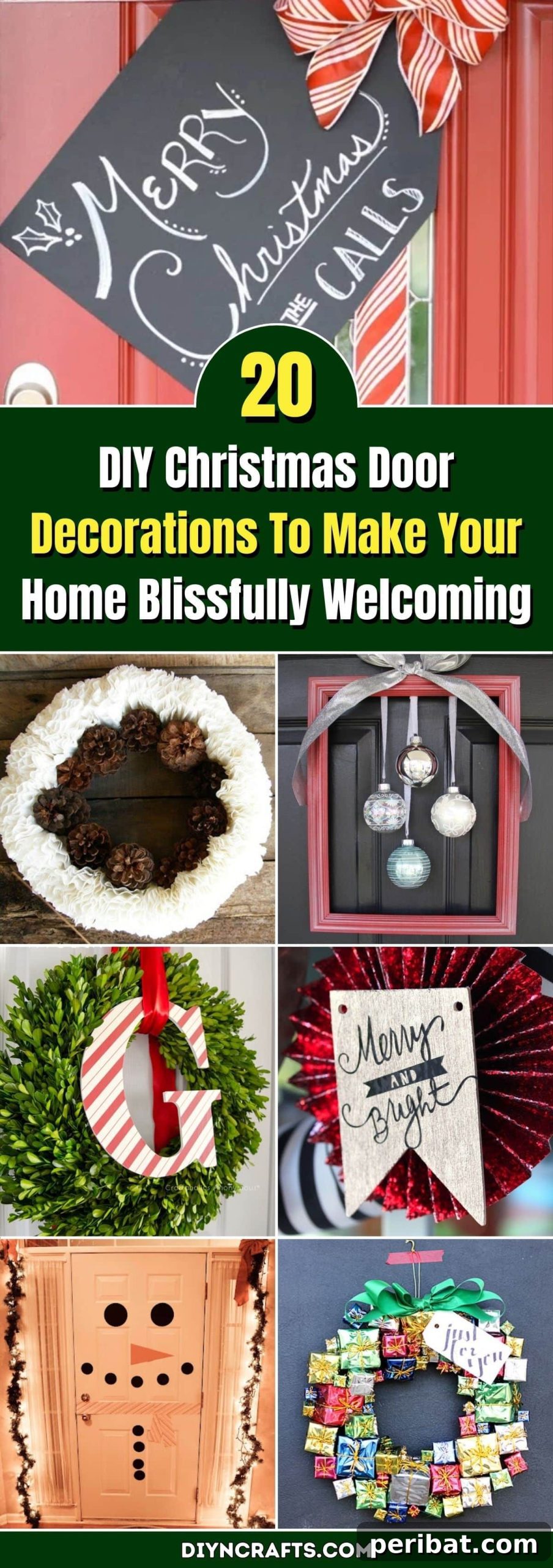 DIY Holiday Door Decorating Ideas for a Joyful Welcome 2 Discover 20 Creative DIY Christmas Door Decorations to Make Your Home Blissfully Welcoming and Festive This Holiday Season