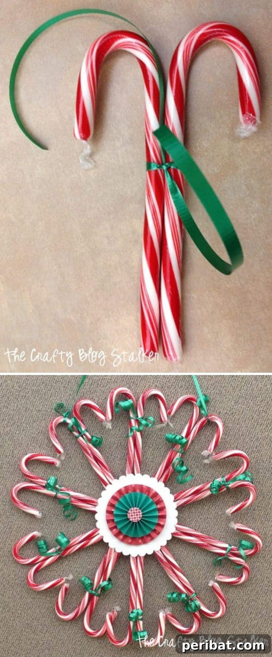 DIY Holiday Door Decorating Ideas for a Joyful Welcome 7 Craft a sweet and unique DIY Candy Cane Wreath for your Christmas door, made from edible candy canes for a festive and delightful treat