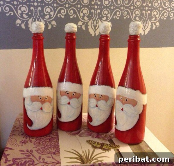 Santa Face Bottles