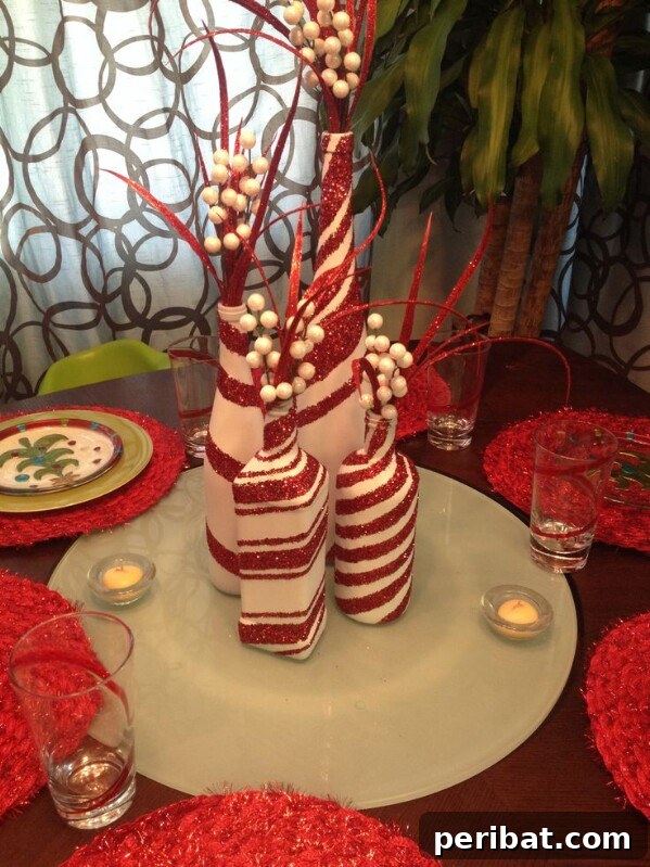 Candy Cane Bottles