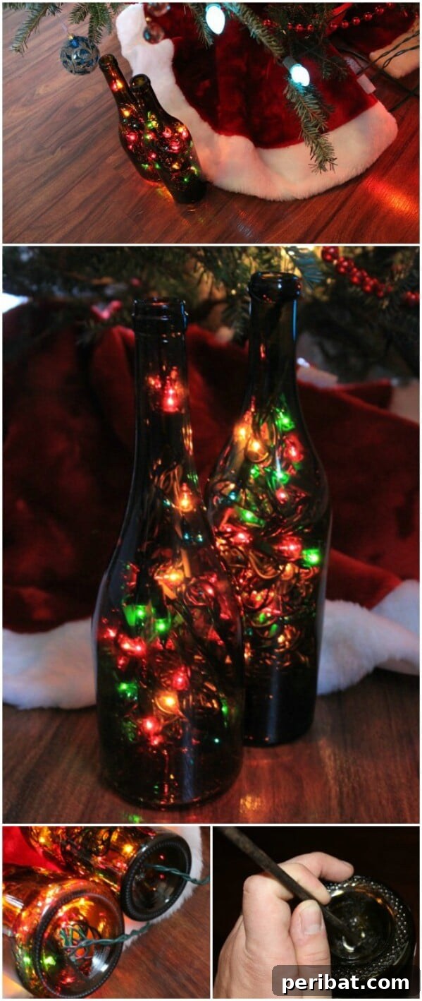 Multi-Colored Bottle Lamps