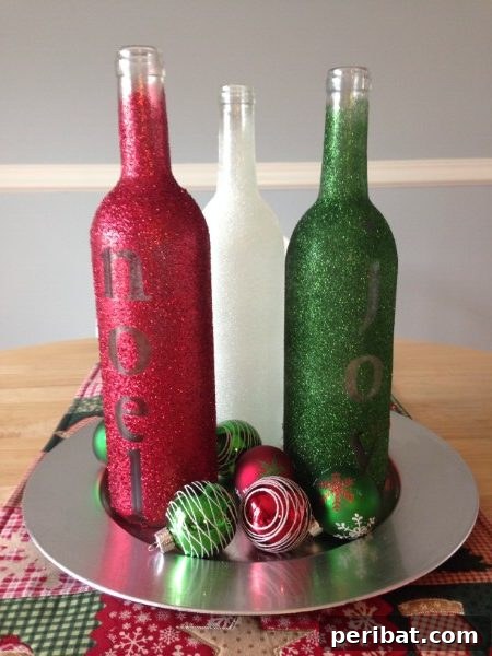 Glittery Embossed Bottles