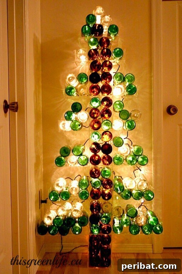 Wine Bottle Christmas Tree