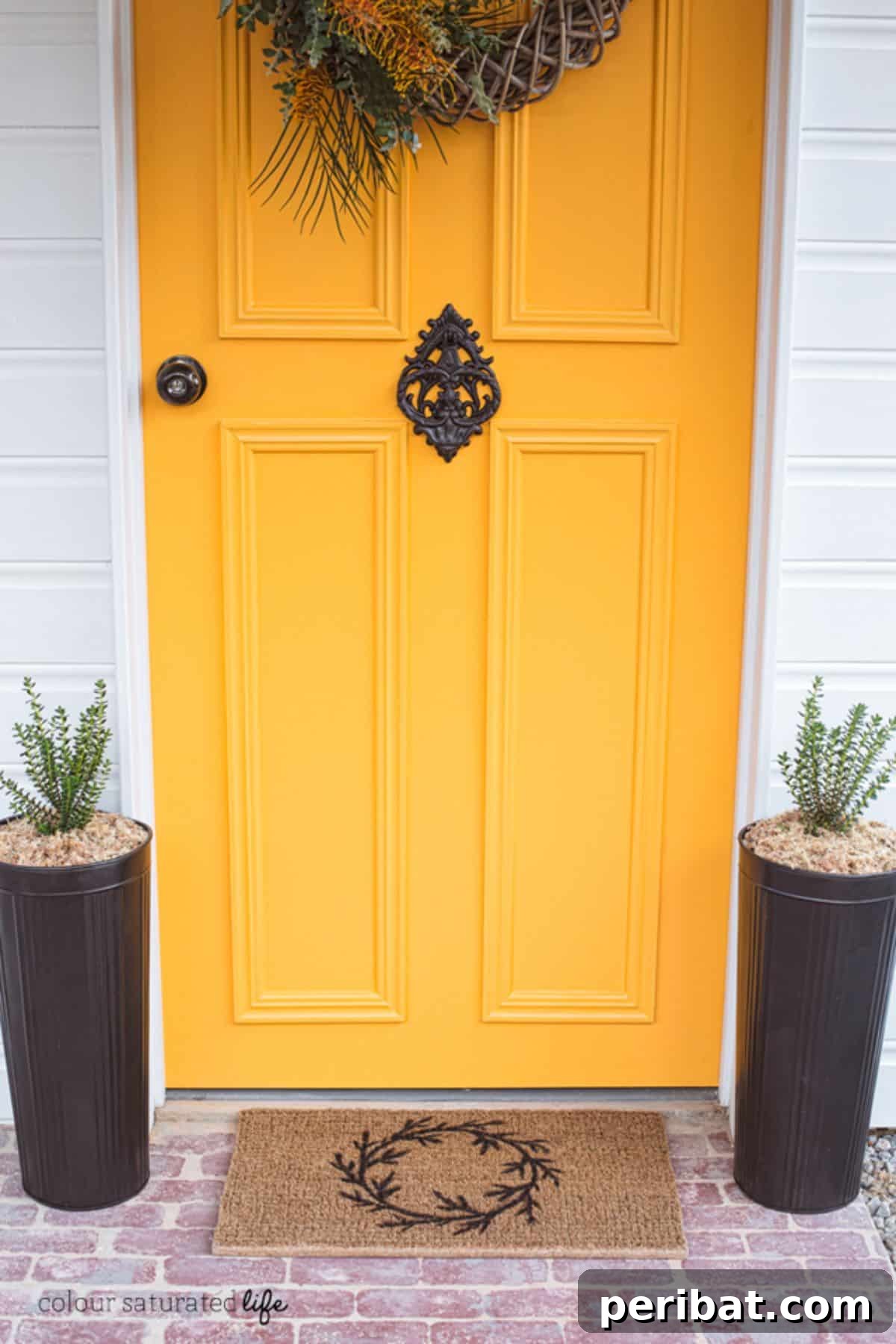 DIY Wreath Doormat