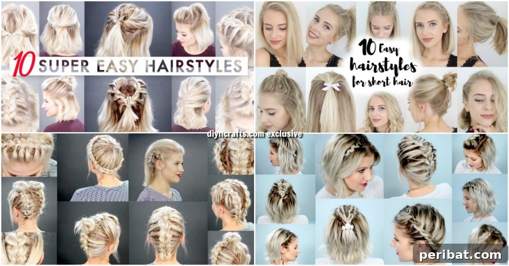 40 Effortlessly Stress-Free DIY Hairstyles for Glamorous Short Hair