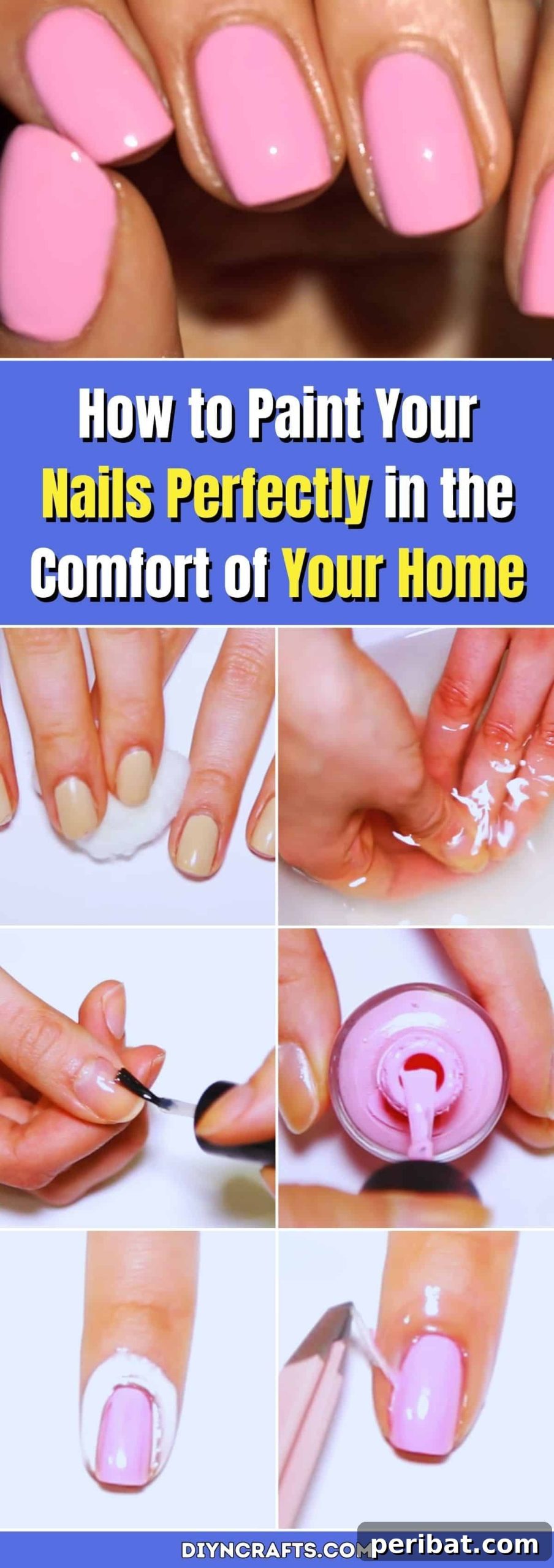 Flawless Nails, From Your Couch 2 How to Paint Your Nails Perfectly in the Comfort of your Home pinterest image
