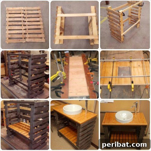 Eco-Friendly Wooden Pallet Bathroom Vanity Idea