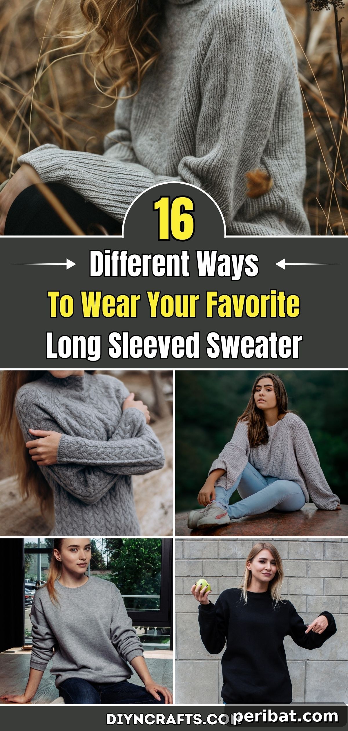 Transform Your Favorite Sweater: 16 Stylish Outfit Ideas 2 Transform your long-sleeved sweater: 16 creative styling ideas for every occasion