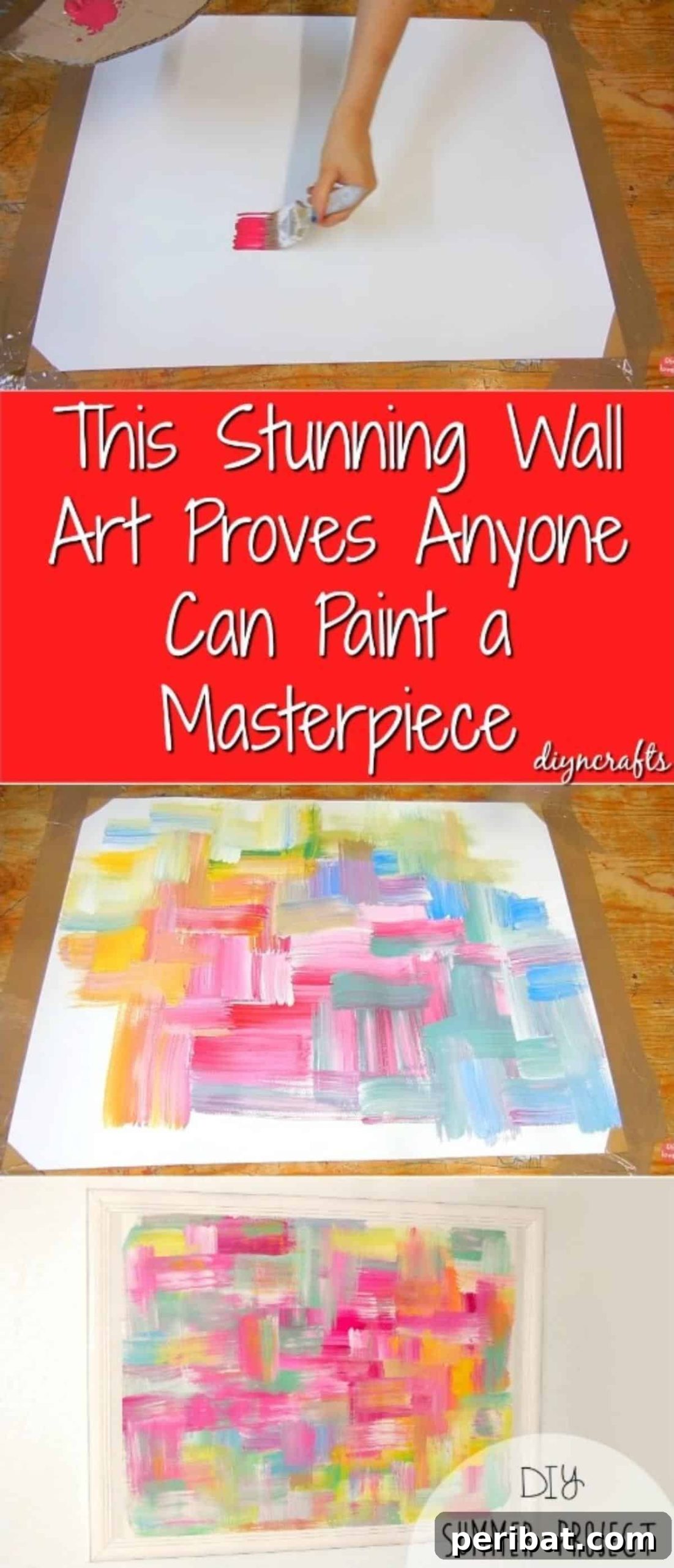 Unleash Your Inner Masterpiece: Stunning Art Proves Talent Knows No Bounds 2 This Stunning Wall Art Proves Anyone Can Paint a Masterpiece - Easy DIY Abstract Art
