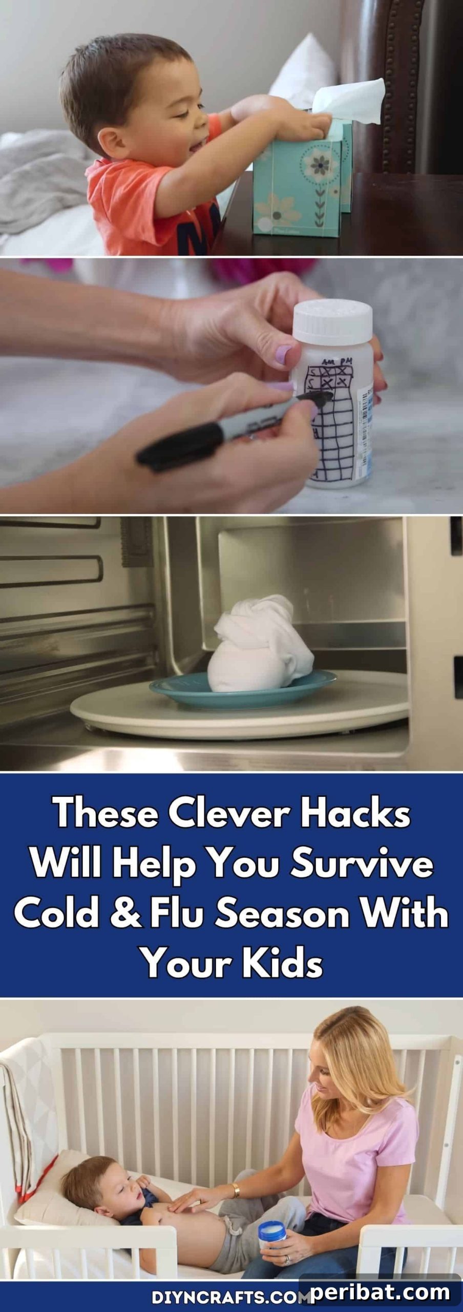 These Clever Hacks Will Help You Survive Cold & Flu Season With Your Kids pinterest image