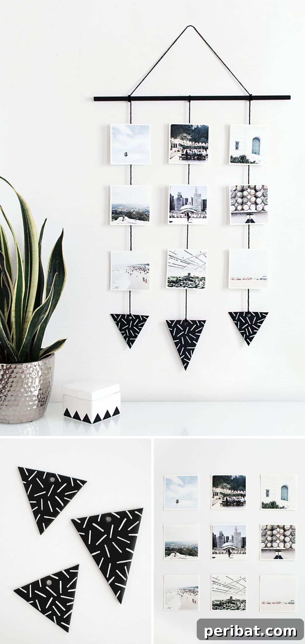 25 Inspiring Photo Crafts: Transform Memories into Decor 16 DIY Photo Wall Hanging