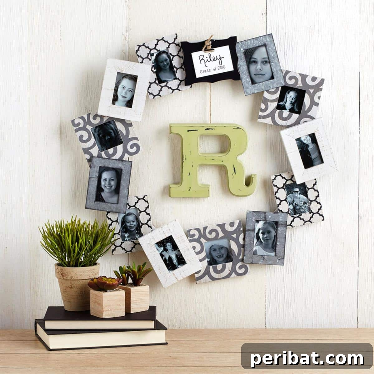 25 Inspiring Photo Crafts: Transform Memories into Decor 20 DIY Personalized Photo Frame Wreath