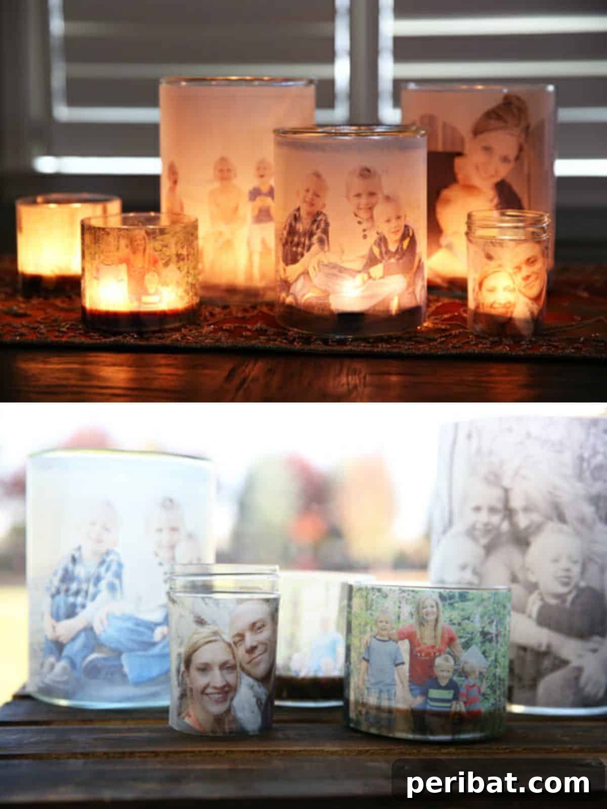 25 Inspiring Photo Crafts: Transform Memories into Decor 22 Glowing Photo Luminaries