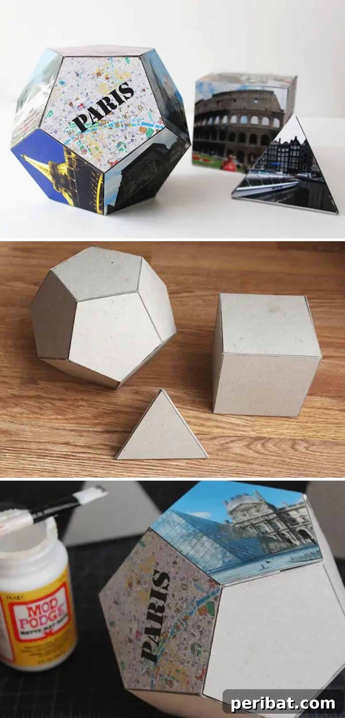 25 Inspiring Photo Crafts: Transform Memories into Decor 26 DIY Geometric Photo Shapes