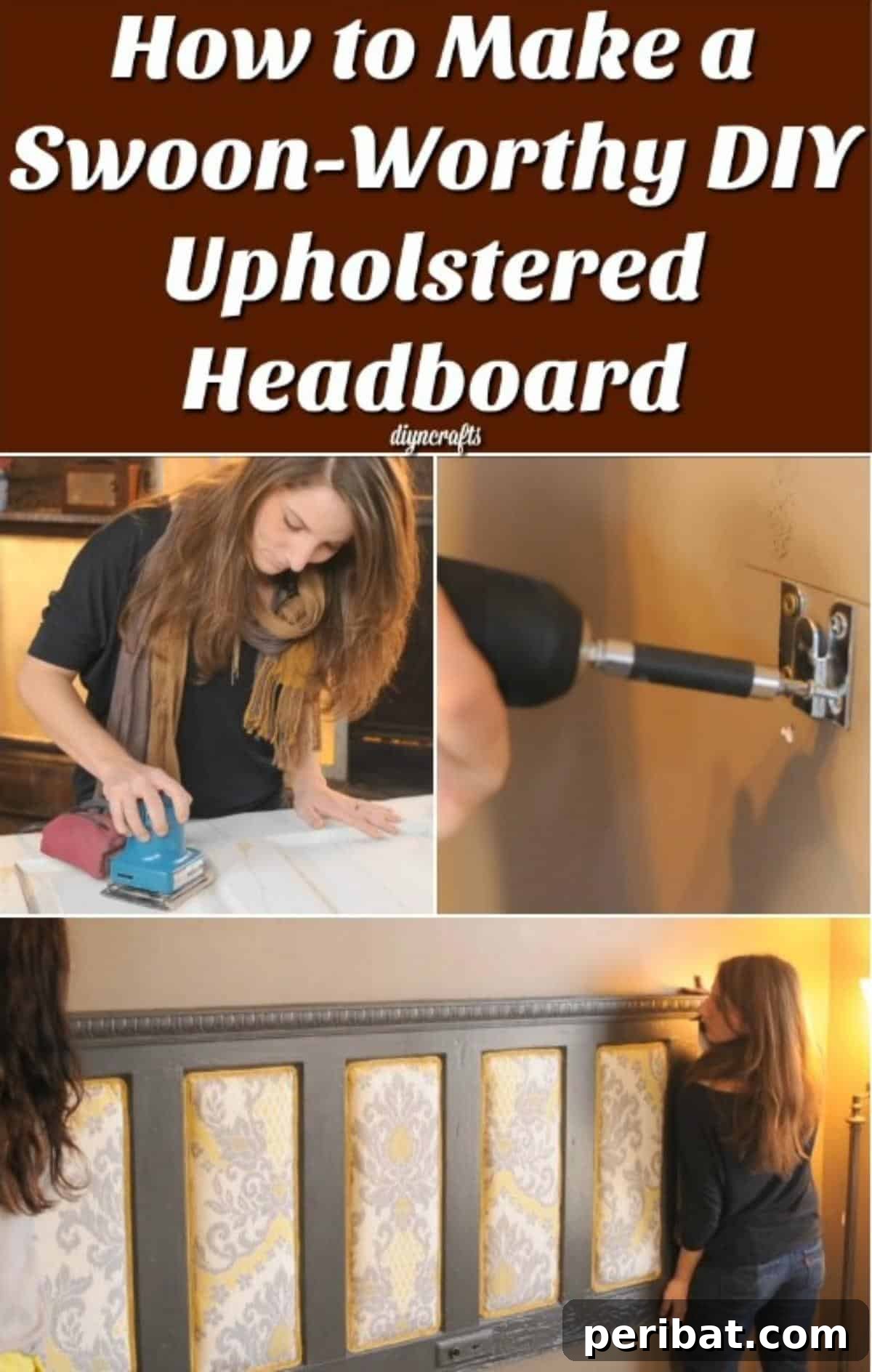 Build Your Own Stunning Upholstered Headboard 2 How to Make a Swoon-Worthy DIY Upholstered Headboard {Brilliant re-purposed project}