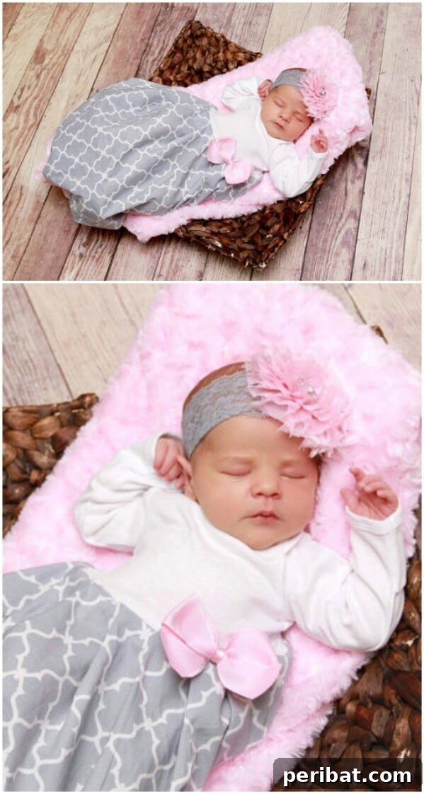 25 Heart-Melting Baby Shower Gift Ideas 13 Beautiful handmade baby layette gown with a matching bow band.