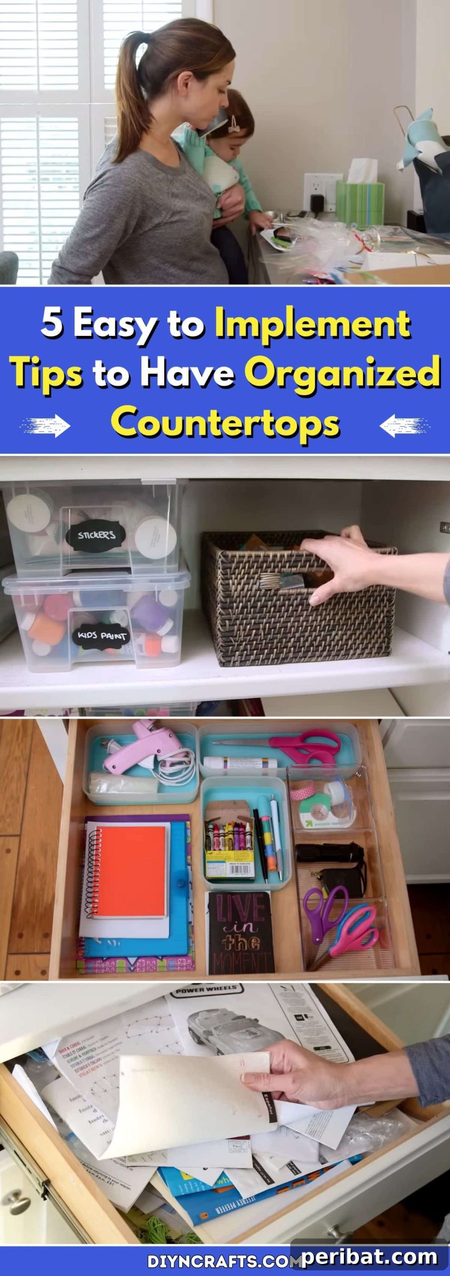 5 Simple Tips for Tidy Kitchen Counters 2 Organized Countertops: 5 Easy Tips for a Clutter-Free Space