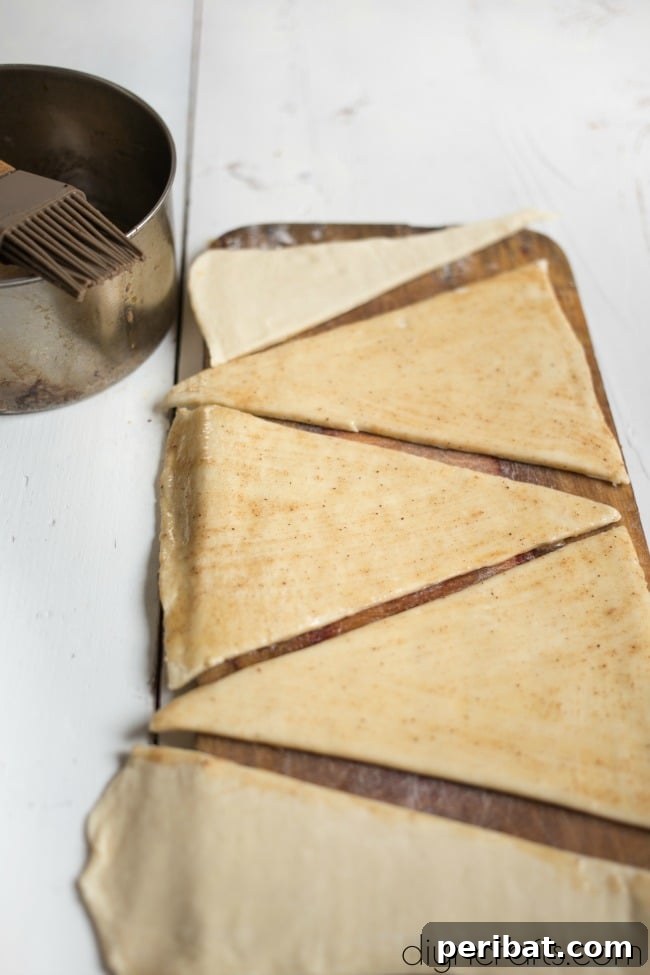 Step 1: Whisking melted butter with cinnamon powder.