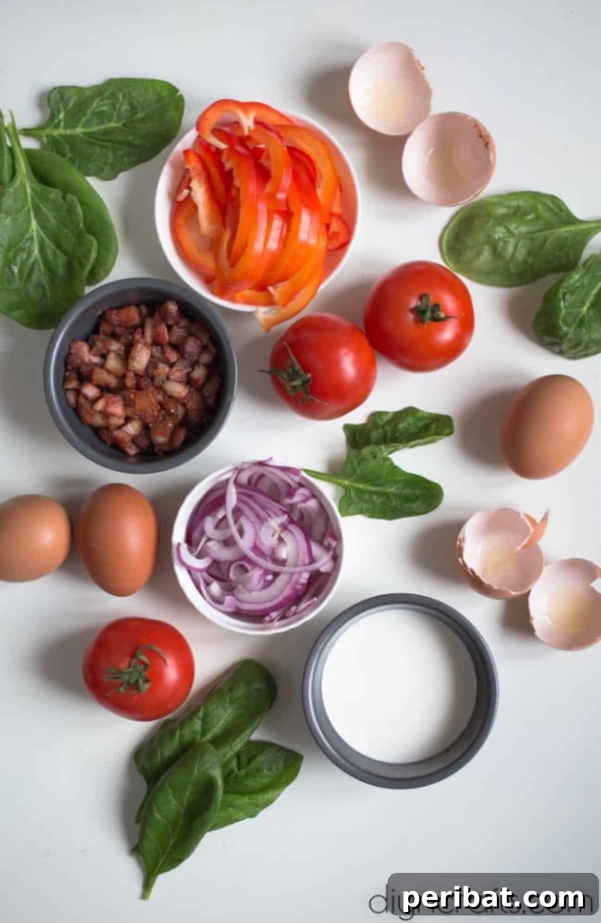 Morning Magic Spinach and Bacon Frittata 3 Ingredients Spinach And Bacon Frittata